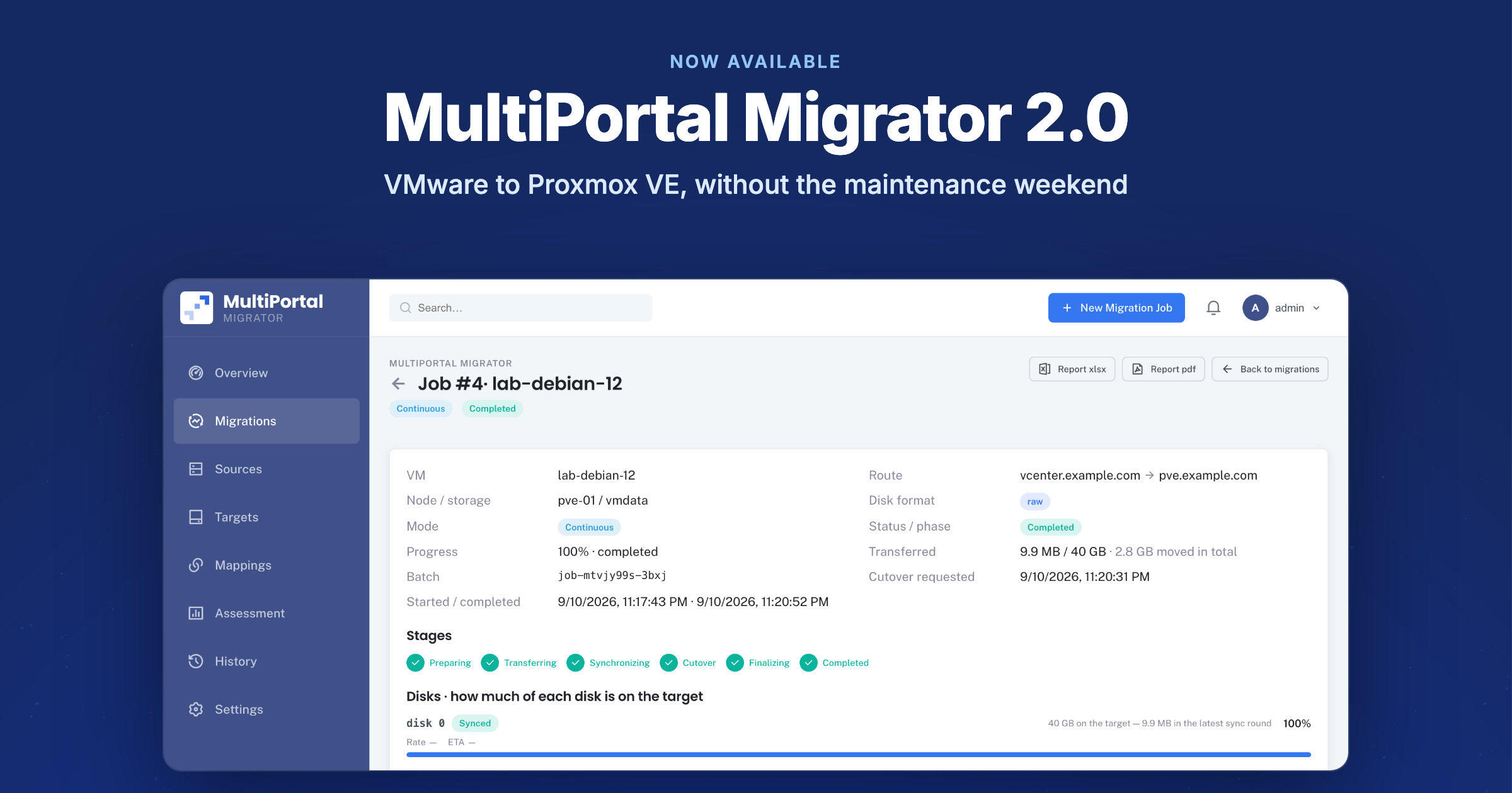 MultiPortal Migrator 2.0 Is Now Live: VMware to Proxmox VE, Without the Maintenance Weekend