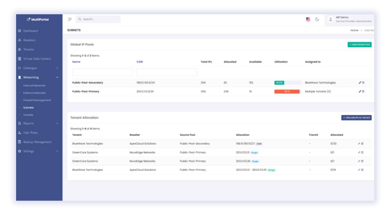 Reseller Branding Interface