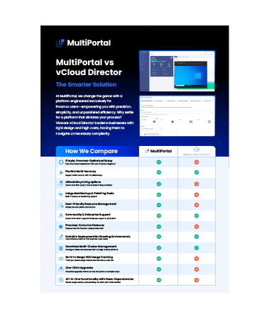 MultiPortal vs vCloud Director